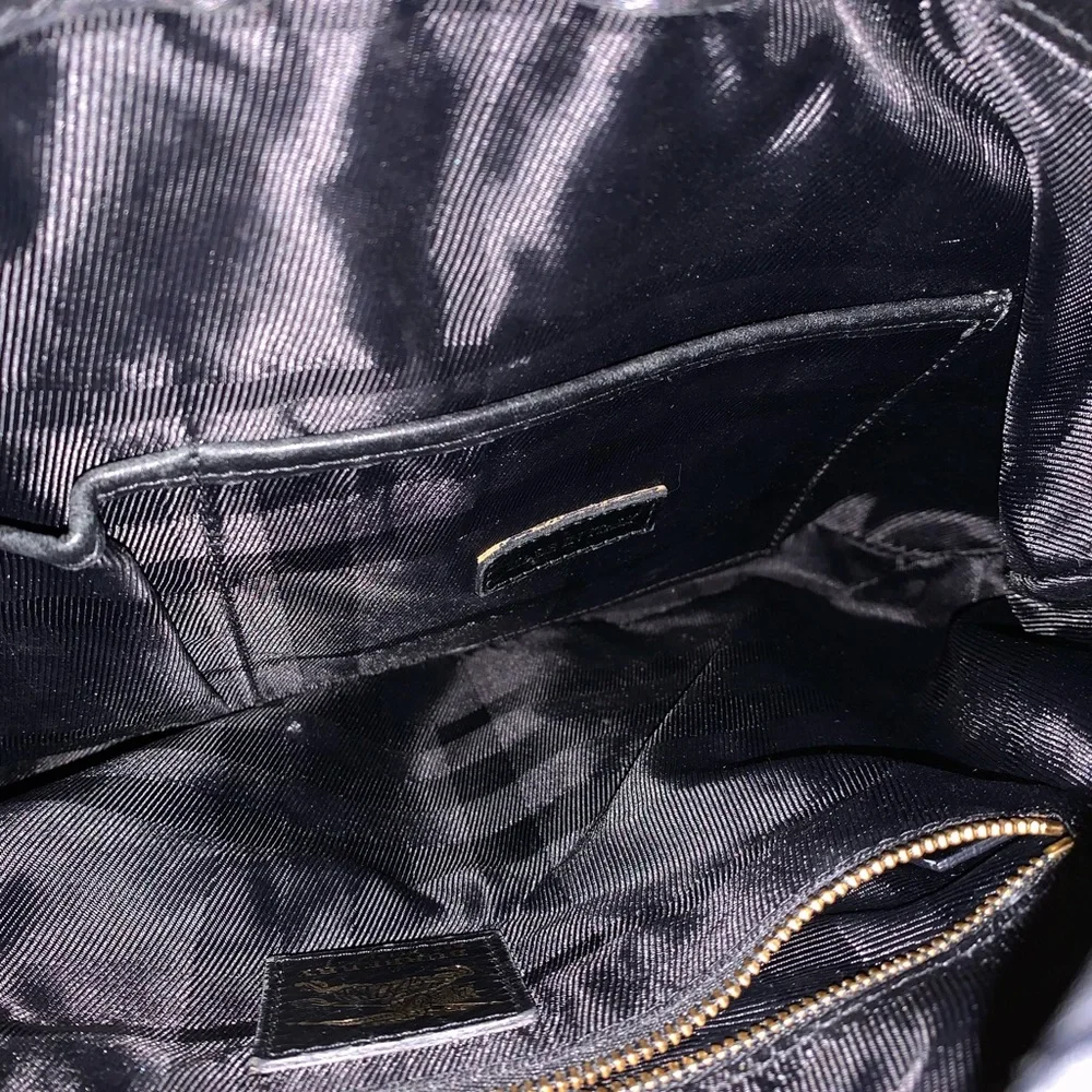 Burberry Quilted Black Leather Brook Hobo Shoulder Bag with Lock EUC - Picture 11 of 14